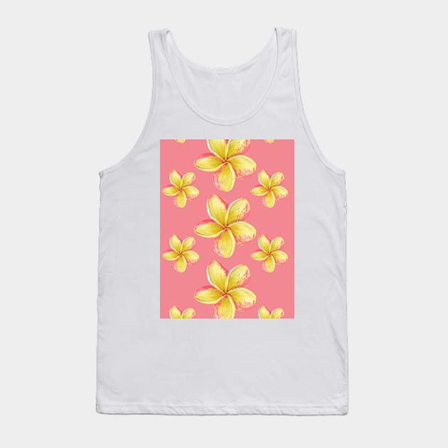 Diseño Floral en tono amarillo y rosa Tank Top by FunPrintCraftTienda